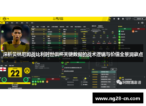 深析贝林厄姆战比利时世俱杯关键数据的战术逻辑与价值全景洞察点
